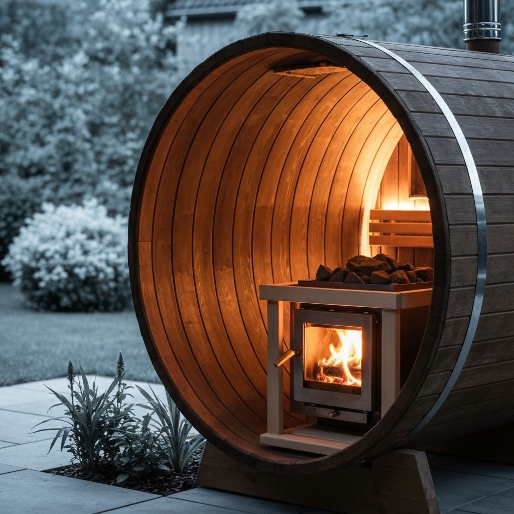 Wood-fired sauna